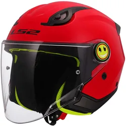 Casco Moto Jet Bambino OF622 FUNNY II SOLID Rosso taglia M