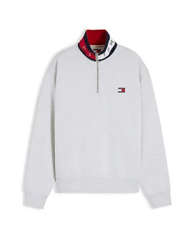 Troyer Sweater gris clair M - Tommy Jeans - FashionsVida