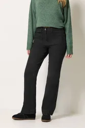 Women's Front Pocket Flare Jeans in Black Size: 10S - Black - Size: 10S
