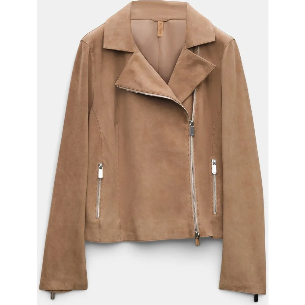 Cazadora cork de mujer de piel - Lottusse - FashionsVida