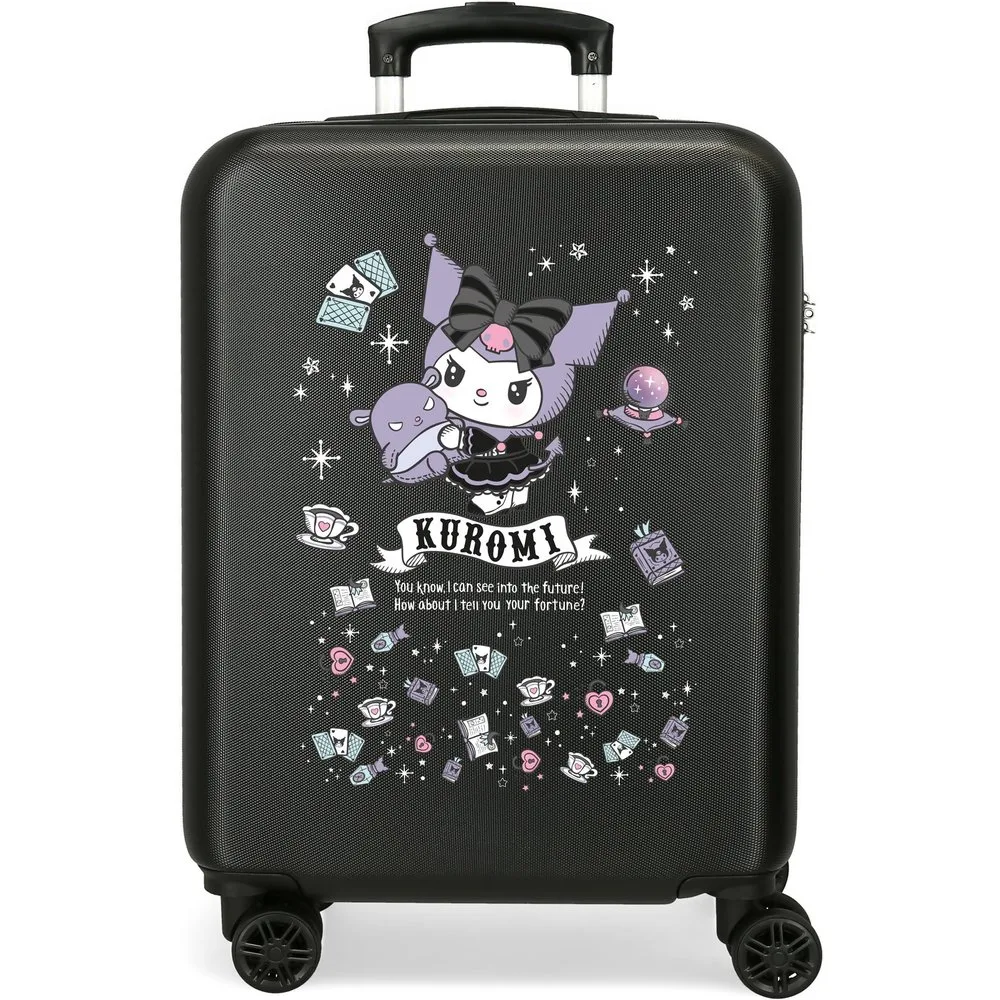 Maleta de cabina 55 cm kuromi fortune telling abs rígida con capacidad de 35l - Disney - FashionsVida