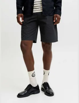 Pure Cotton Chino Shorts Black male - Jack & jones - FashionsVida