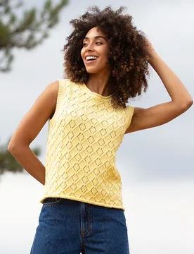 Kite Tolpuddle Knit Tank Top Sunlight - Kite Clothing - FashionsVida