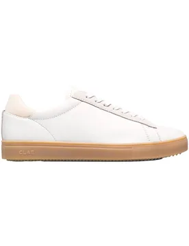 Sneakers en cuir - Bradley White Offwhite Light Nat Gum en Coton - Taille 43,5 - Blanc - Clae - FashionsVida