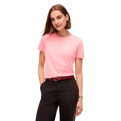 Maglietta A Maniche Corte Script Regular Fit Plus Size Carnation Pink 2X