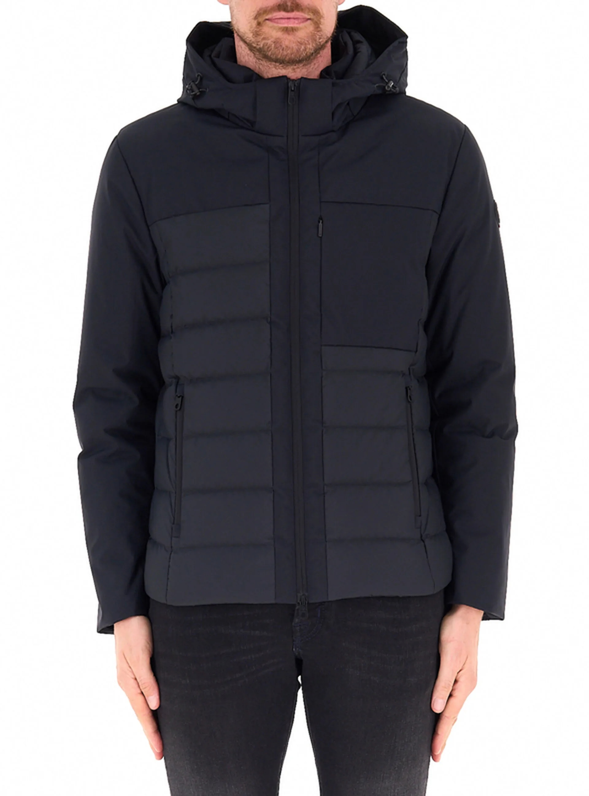 Piumino con cappuccio NERO 48 - CAPE HORN - FashionsVida