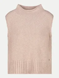 Pullunder mit Stehkragen Beige 36