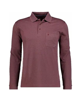 Poloshirt dunkelrot L herren - Ragman - FashionsVida