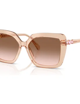 Occhiali da sole, Forma quadrata, SK6049, Beige OS - Swarovski - FashionsVida