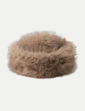 Wintermütze aus Kunstfell Afluffy Braun - Opus - FashionsVida