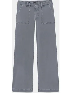 Vaquero culotte de mujer con tachas - Noon - FashionsVida