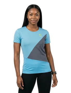 Maglia A Maniche Corte Nuvolau Blue Atoll / Sky Captain - karpos - FashionsVida