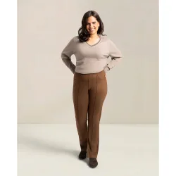 Legging con delantero efecto ante
