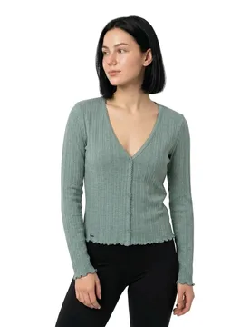 Cardigan Athletic Essential Pointelle Grey Marl S - Superdry - FashionsVida