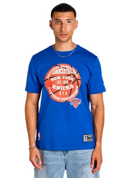 Knicks Day One Men T-Shirts - Blue - Size M - Cotton Jersey - Blue - Size: Medium - Pro Standard - FashionsVida