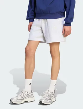 SHORT KIT SMALL LOGO L 23 CM Light Grey Heather - Adidas - FashionsVida