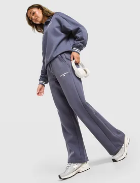 Ribbed Wide Leg Jogginghose - Damen, Blau - female - Size: L - New Balance - FashionsVida