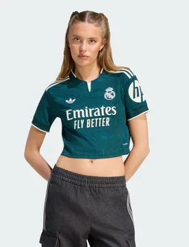 Maglia Away Real Madrid 26/27 con taglio corto XS Aurora Ivy - Adidas - FashionsVida