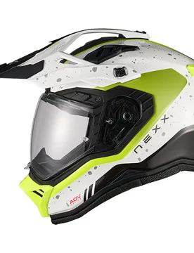 Casco Moto integrale Adventure X.RALLY Yuma Bianco Gial taglia S - Nexx - FashionsVida