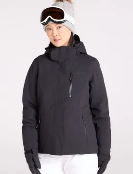 Astro Womens Waterproof Ski Jacket - Black - Black - Size: 16 - Mountain Warehouse - FashionsVida