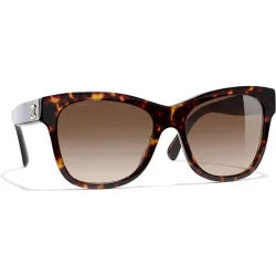 Gafas de sol CH5380 de mujer rectangular en acetato con lente degradada