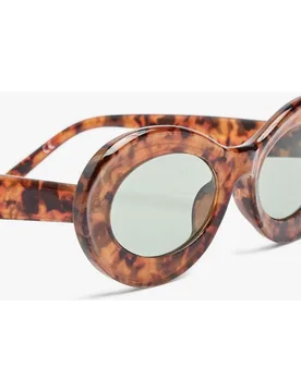Gafas de sol de mujer con protección uv y forma redonda con estampado animal print - Parfois - FashionsVida
