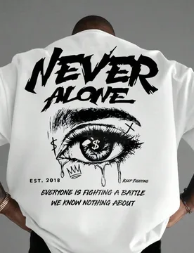 Camiseta casual de hombre con estampado de eslogan con forma de ojo, de verano XL - Shein - FashionsVida