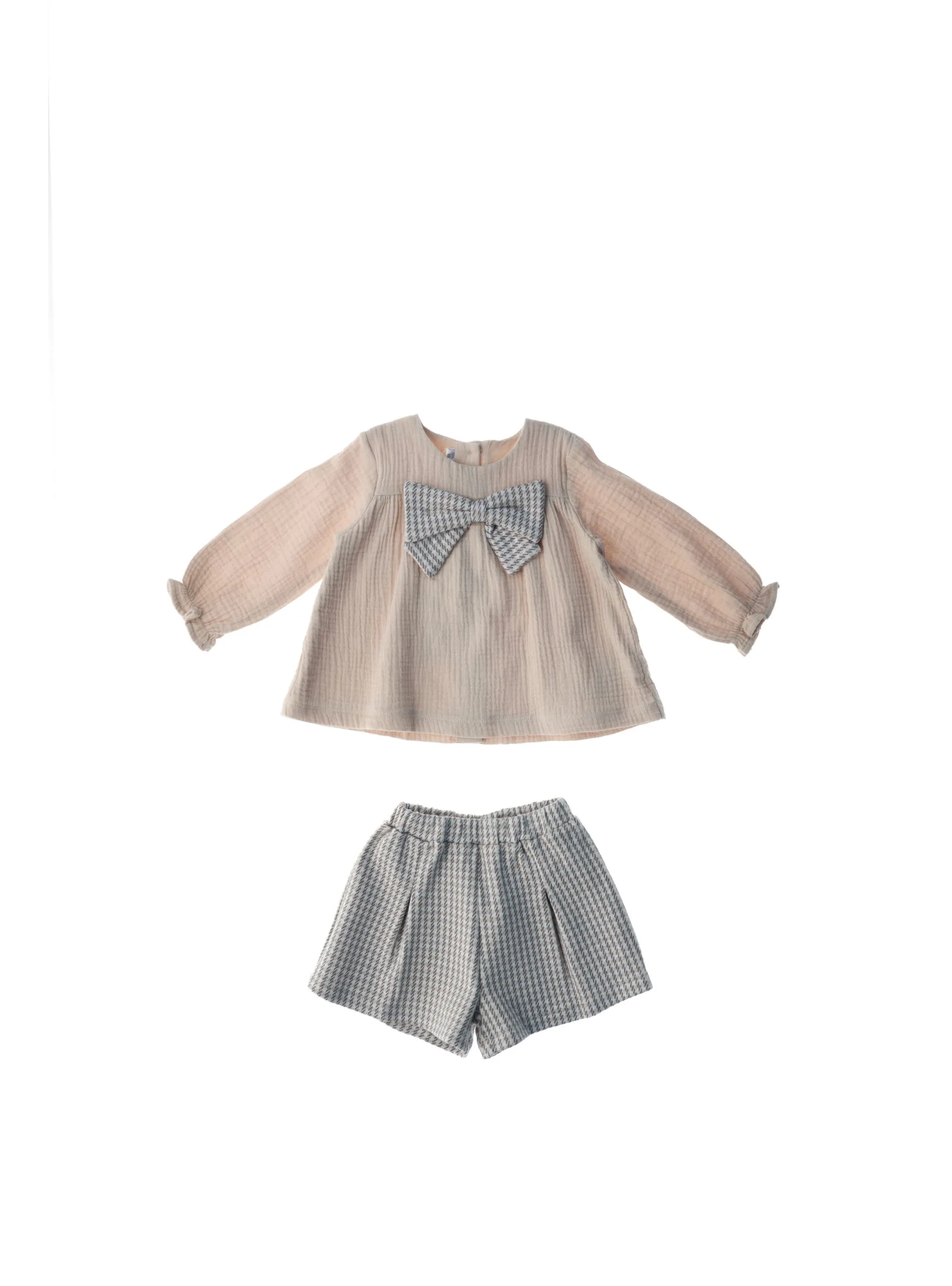 MINIBANDA Completo 2 pz BEIGE 12M - minibanda - FashionsVida