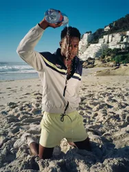 Navy Phillip Cut And Sew Track Top - XS