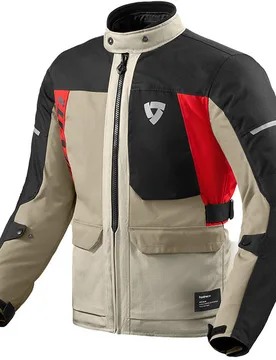 Giubbotto Moto Convergent H2O Sabbia Rosso taglia L - Rev'it - FashionsVida