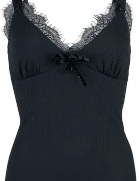 Gothic Top - Sleeveless Top - L bis XXL - für Damen - Größe XXL - schwarz - Frauen - female - Jawbreaker - FashionsVida
