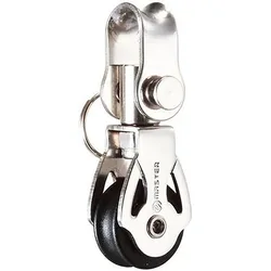 Single Swivel Pulley 16 Mm Silver One Size unisex