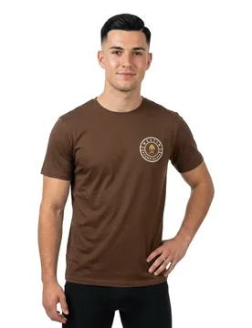 Swimlure Short Sleeve T-shirt Dark Brown 3XL Men - Westin - FashionsVida