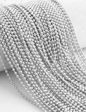 Wholesale 10/20/50/100 Pcs/lot Silver Color Stainless Steel Ball Beads Chain Necklace for Men Women DIY Jewelry Free Shipping - Aliexpress - FashionsVida