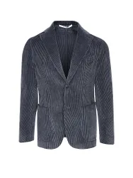 Costume en velours côtelé bleu marine 48