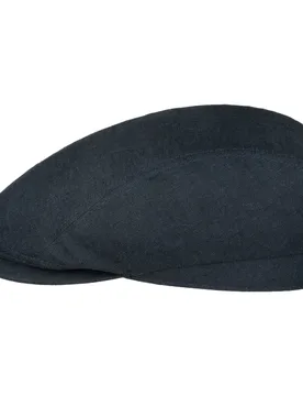Uni Ivy Linen Flat Cap by - navy - Size: L (58-59 cm) - Balmoral - FashionsVida