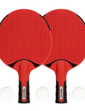 Outdoor Set Table Tennis Racket Red / Black One Size - Avento - FashionsVida