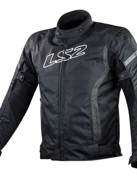 Giubbotto Moto tecnico Sportivo Gate Nero Grigio Scuro C taglia 4X - LS2 - FashionsVida