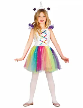 Süsses Einhorn Kinderkostüm Fantasy weiss-lila-pink - FIESTAS GUIRCA, S.L. - FashionsVida
