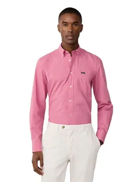 FaÇonnable Camicia A Maniche Lunghe Bas Pop Salsa Red M - Façonnable - FashionsVida
