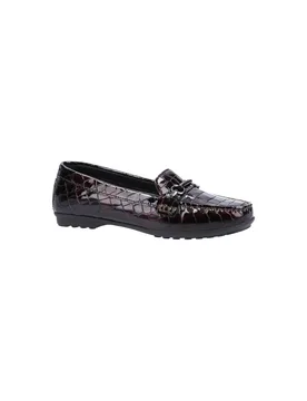 Womens Elidia Slip On Ladies Shoes - Black - Size Uk 6 - Geox - FashionsVida
