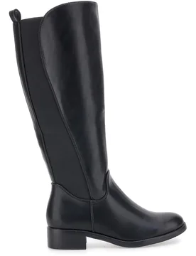 Stivali neri con fascia elastica P614 39 - THE FIRST - FashionsVida