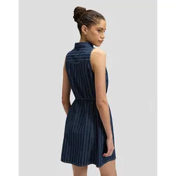Slim Sveless Mini Denim Dress Indigo Rush Größe XS female