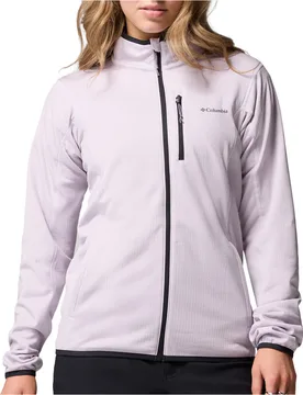 Essential hike grid forro polar mujer Morado - Columbia - FashionsVida