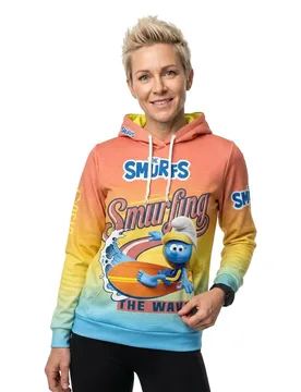 Smurfs Smurfing Hoodie Multicolour XL Women - OTSO - FashionsVida