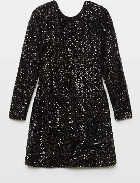 Vestido corto de lentejuelas - Easy Wear - FashionsVida