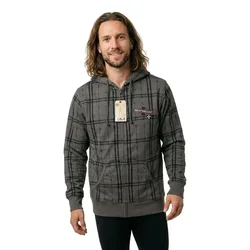 Sweat-shirt à Zip Patches Charcoal S