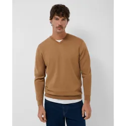 Jersey lana de hombre cuello pico