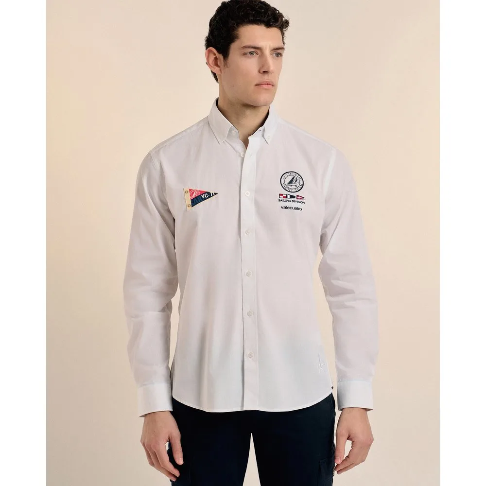 Camisa popelín de hombre corte classic multiestampado - Valecuatro - FashionsVida
