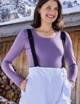 Keep The Heat Womens Thermal Top - Purple - Purple - Size: 8 - Mountain Warehouse - FashionsVida